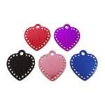FancyPets Placa Corazon Con Cristales Swarovski