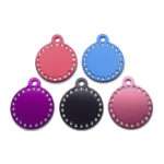 FancyPets Placa Circulo Con Cristales Swarovski