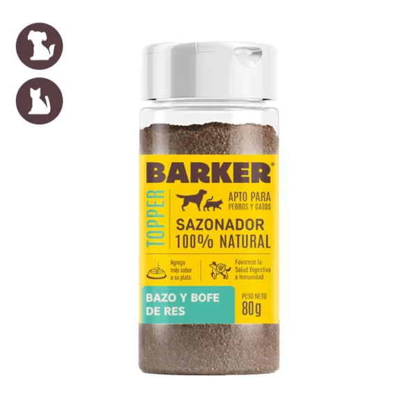 Barker Topper Sazonador Bazo y Bofe de Res 80 gr.