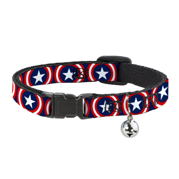 Buckle Down Collar para Gato Marvel Captain America Shiled