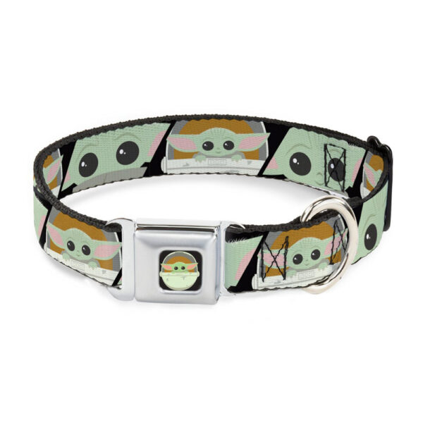 Buckle Down Collar para Perro Star Wars The Child Chibi Face Blocks