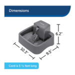Petsafe Fuente de Agua Drinkwell Grey 1.8 L - Imagen 4