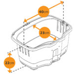 Ferplast Canasta para Bicicleta Atlas 20 Rapid - Imagen 2
