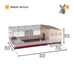 Ferplast Jaula para Conejo Krolik 140 Plus - Imagen 2