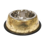 Croci Bowl Steel Luxury Golden