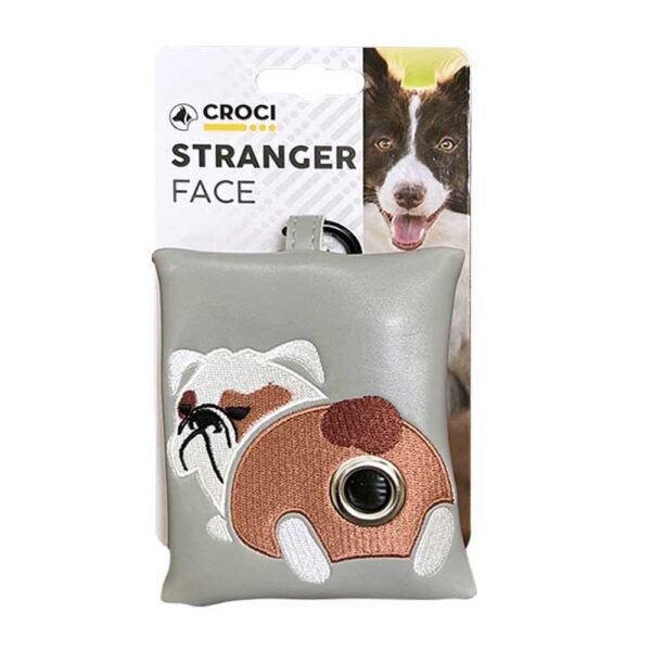 Croci Dispensador de Bolsas Stranger Face Bulldog