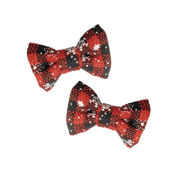 Croci Moño para Perro Xmas Tartan 2 unid.