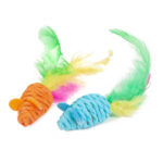 Farm Company Juguete para Gato Mice With Feathers 1 unid.