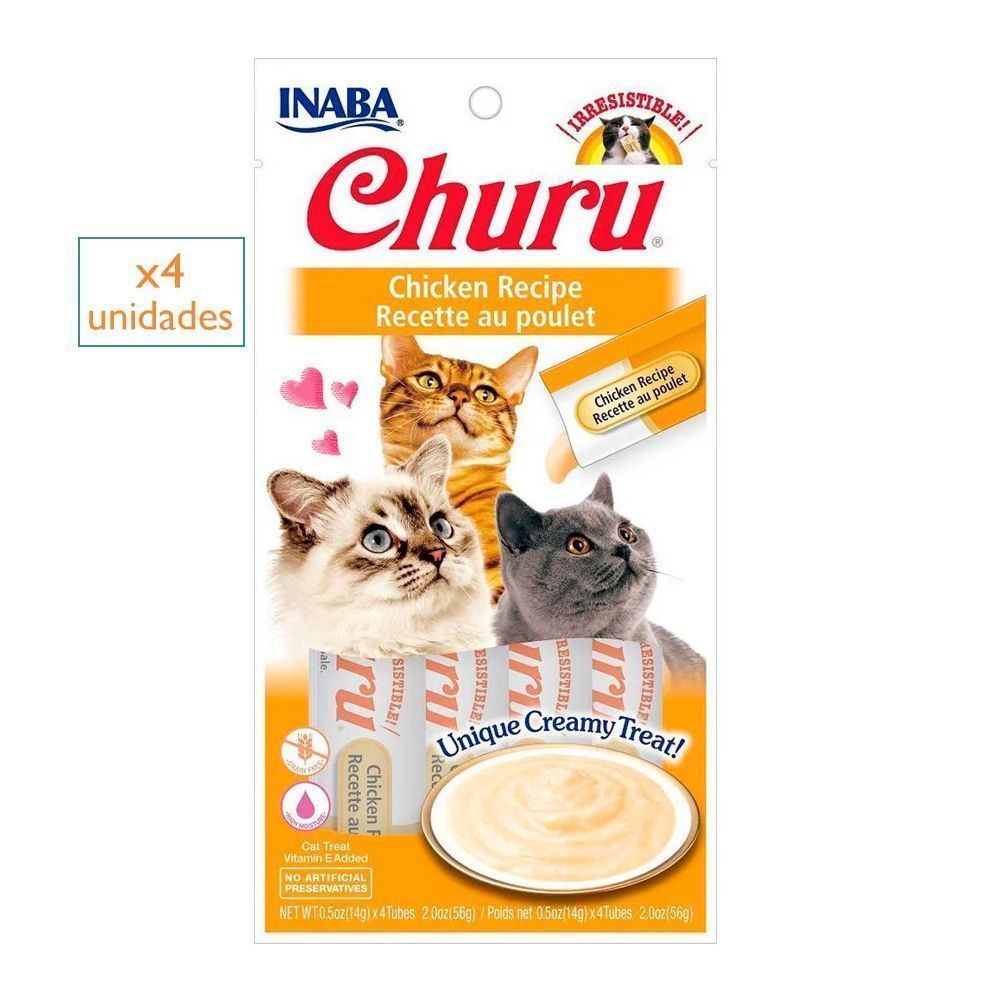 855958006570_1 Churu Snack para Gato Pollo 4 unid. - Imagen 1