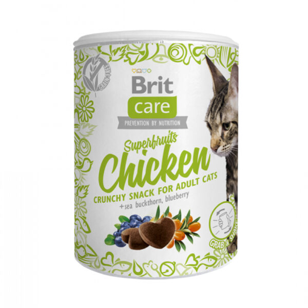 Brit Care Snack para Gato Superfruits Chicken 100 gr.