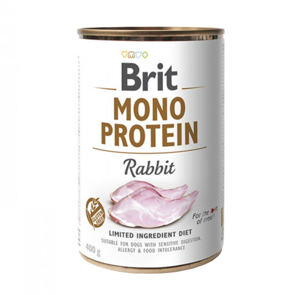 Brit Mono Protein Alimento para Perro Adult Rabbit 400 gr.