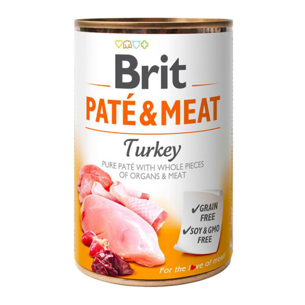 Brit Pate & Meat Alimento para Perro Adult Turkey 400 gr.