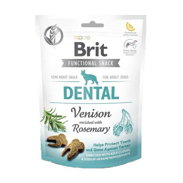 Brit Functional Snack para Perro Dental Venison 150 gr.