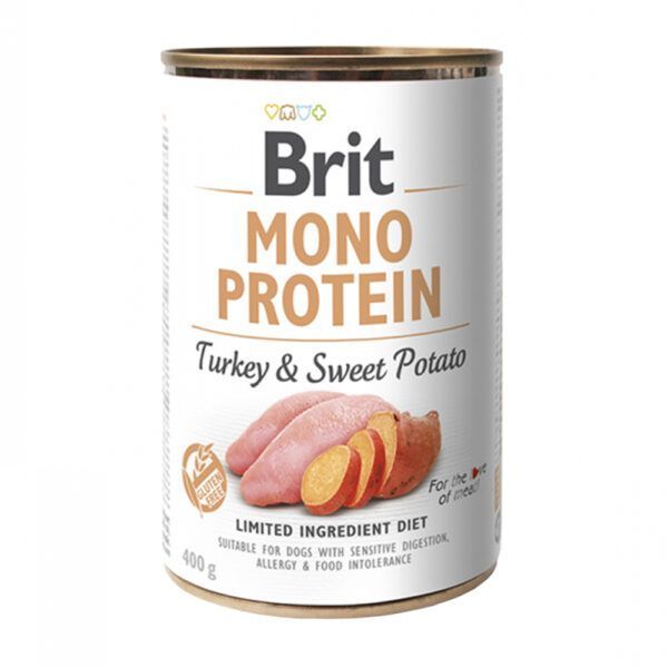 Brit Mono Protein Alimento para Perro Adult Turkey And Sweet Potato 400 gr.