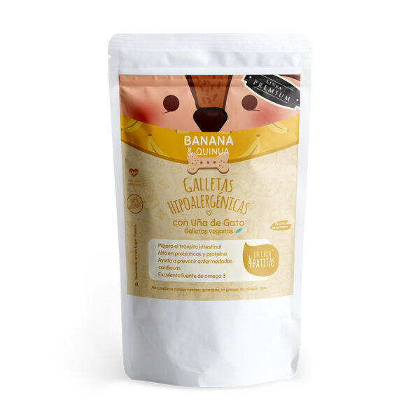 La Casa 4 Patitas Snack para Perro Banana & Quinua 130 gr.